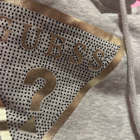 Guess logo hoodie grey & gold - Picture 7 of 7